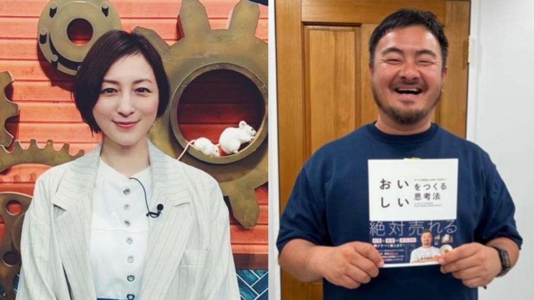 廣末涼子(左)月初遭爆跟米其林一星主廚鳥羽周作「雙重不倫」。(圖/翻攝自鳥羽周作、廣末涼子IG)