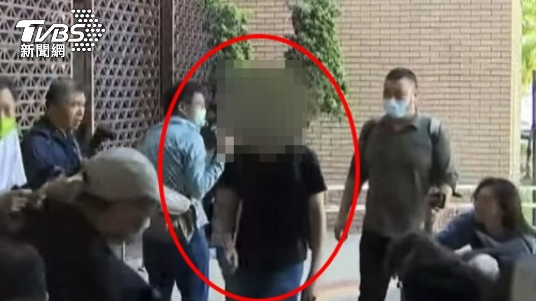 李男上午前往北檢提告。(圖/TVBS)