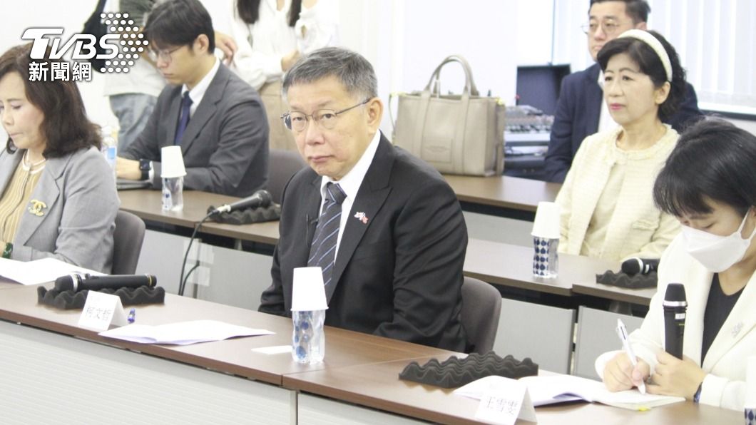 民眾黨主席柯文哲繼續訪日行程。(圖/林至柔攝)