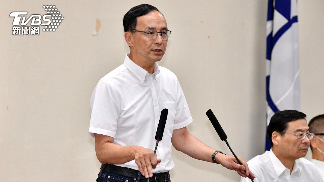 國民黨主席朱立倫。(圖/胡瑞麒攝)