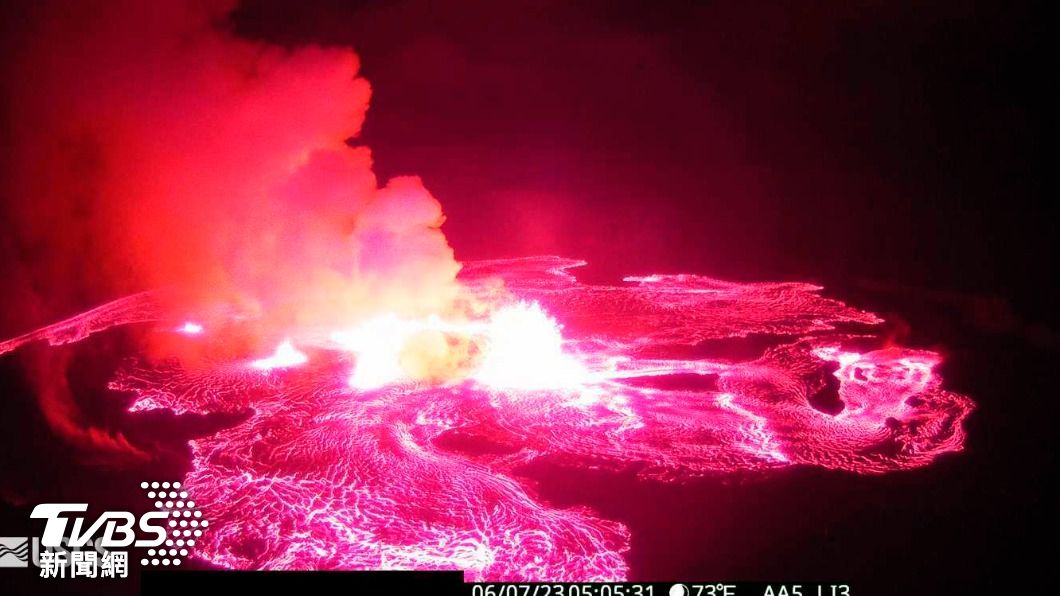 全球最知名的夏威夷基拉韋亞火山，再次噴發大量熔岩。（圖／達志影像美聯社）