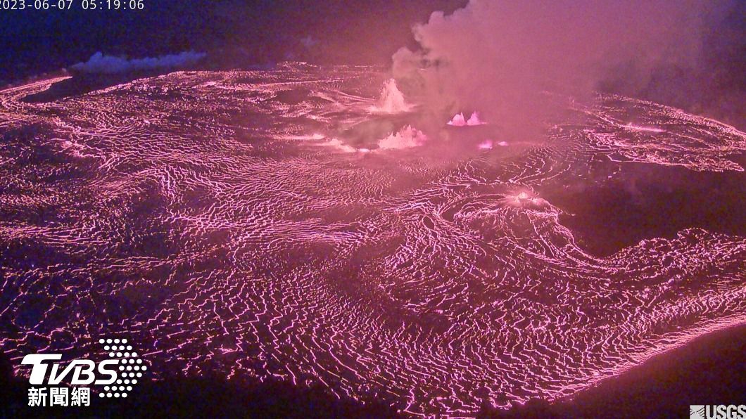 美國地質調查局持續監控夏威夷基拉韋亞火山。（圖／達志影像美聯社）