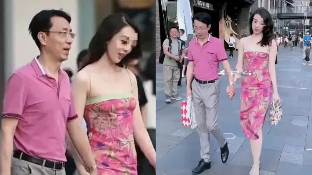 街拍影片意外曝光胡繼勇婚外情。(圖/翻攝自微博)
