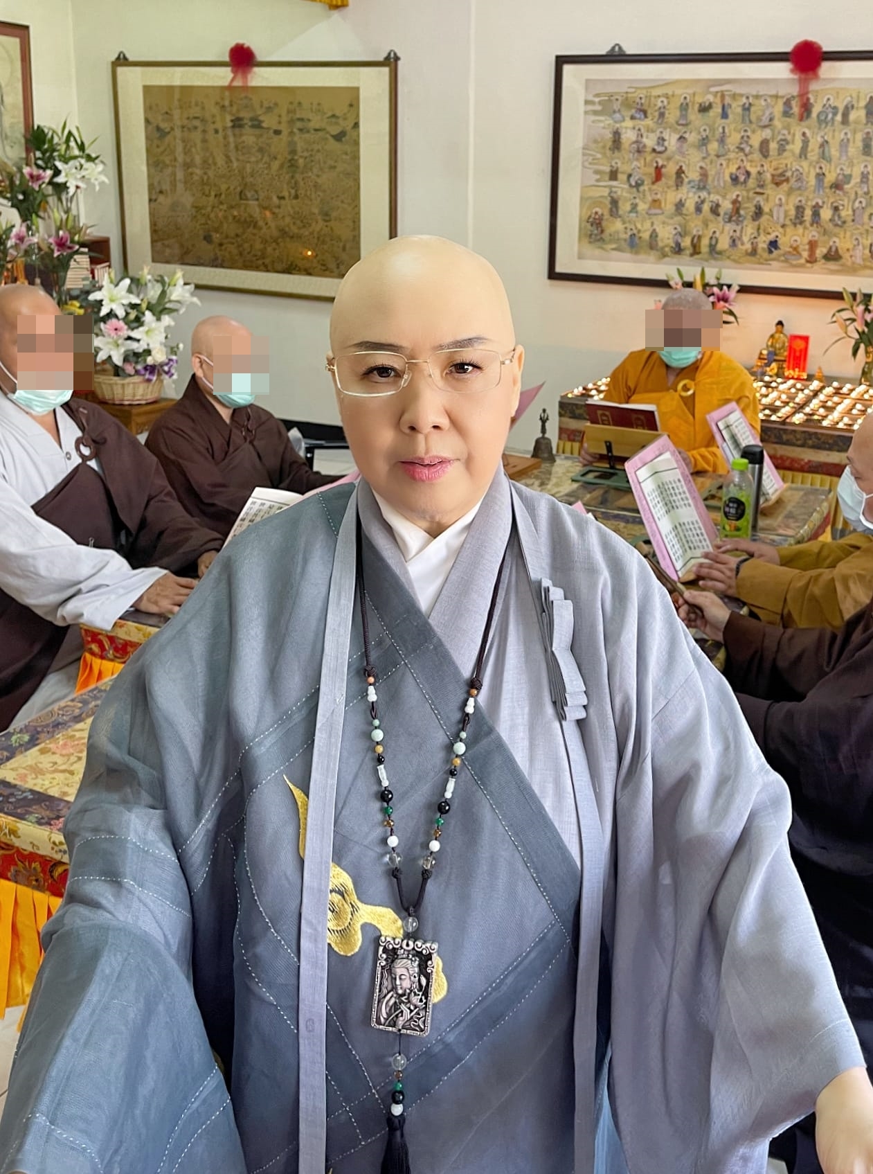 面對費玉清死訊,親姊恆述法師親上火線回應了!(圖/翻攝自恆述法師臉書)