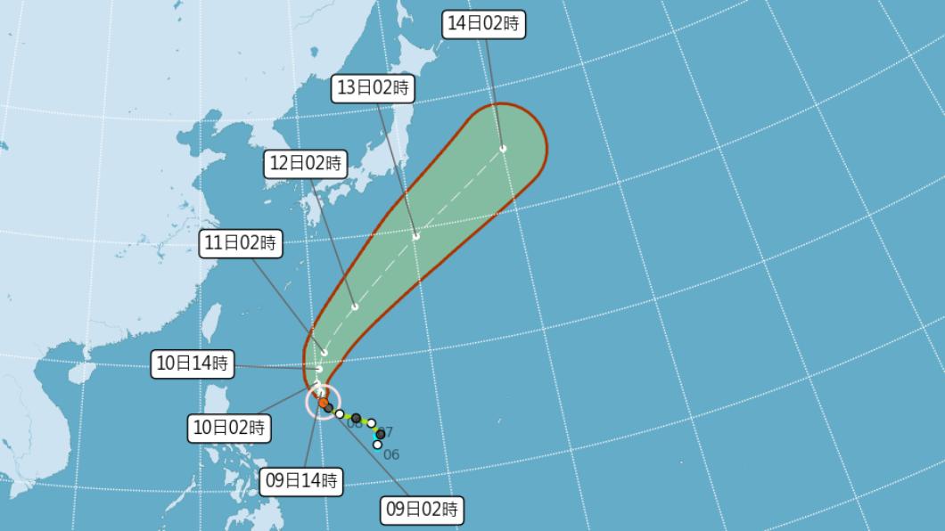 谷超轉中颱嚴防長浪 今梅雨鋒面影響全台短暫雨