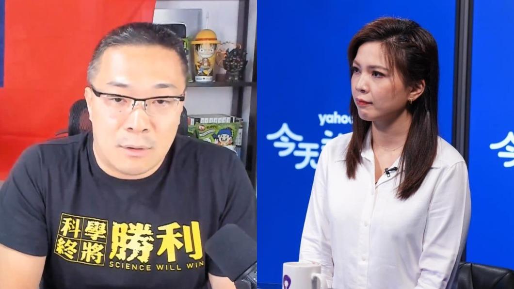 朱學恒坦承曾性騷鍾沛君,並在直播上向對方致歉。(圖/翻攝自朱學恒直播、鍾沛君臉書)