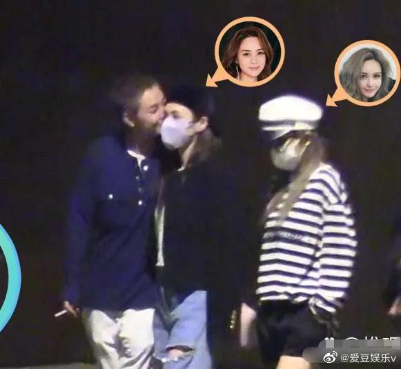 皇甫聖華親吻阿嬌。（圖／翻攝自叫我姨大好了微博）