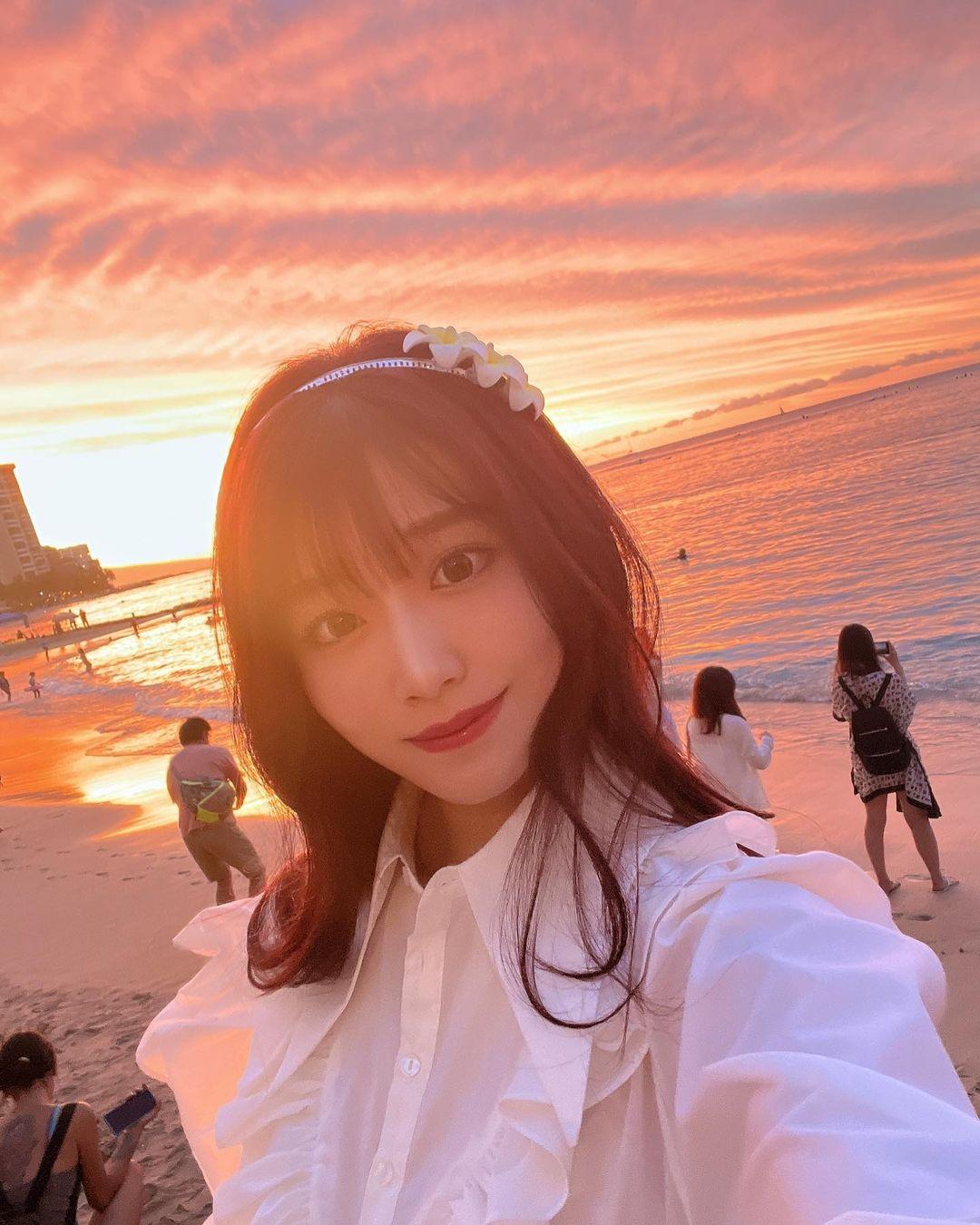 河北彩花最近前往夏威夷玩,正好被粉絲認出來。(圖/翻攝自河北彩花IG)