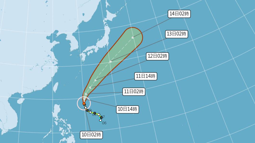 週休仍受鋒面影響防瞬間強降雨 中颱北轉沿海注意長浪