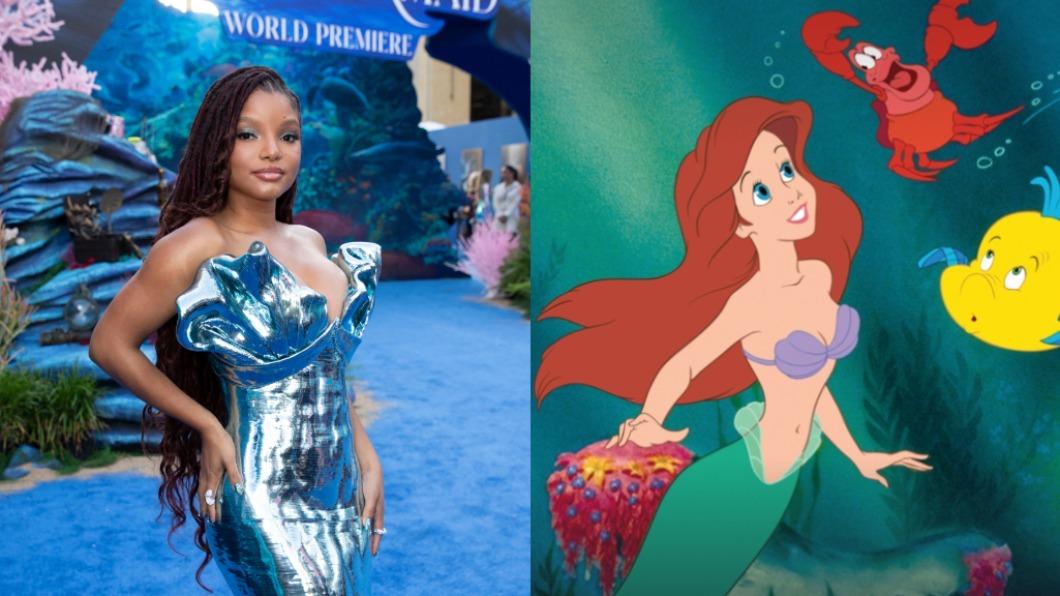 《小美人魚》非裔女歌手海莉貝利引起反彈聲浪。(圖/翻攝自Disney臉書、官網)