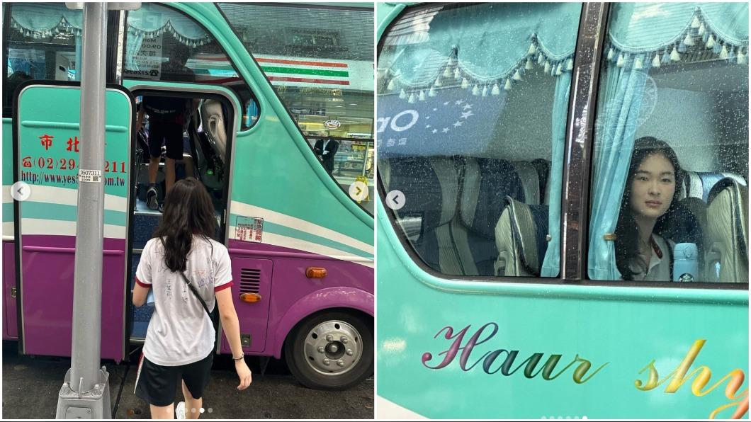賈永婕最後一次送女兒坐校車，心中感概萬千。（圖／翻攝自賈永婕IG）