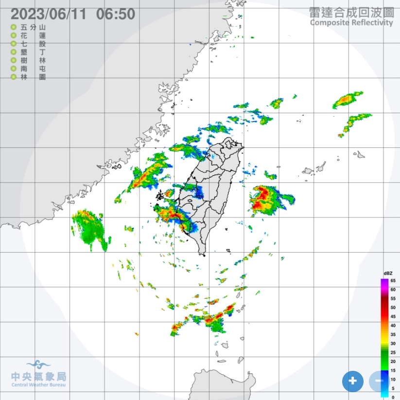 午後各地有局部大雨或豪雨發生機率。(圖/中央氣象局)
