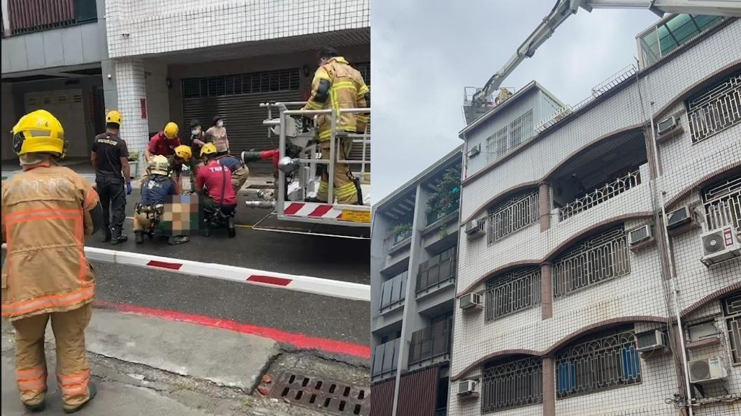 台南7旬翁洗水塔遭電擊 命危送醫搶救