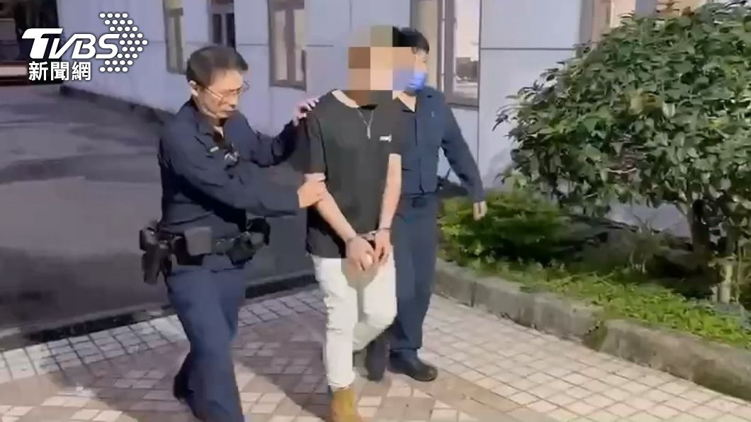 犯嫌被警方送辦。(圖/TVBS)