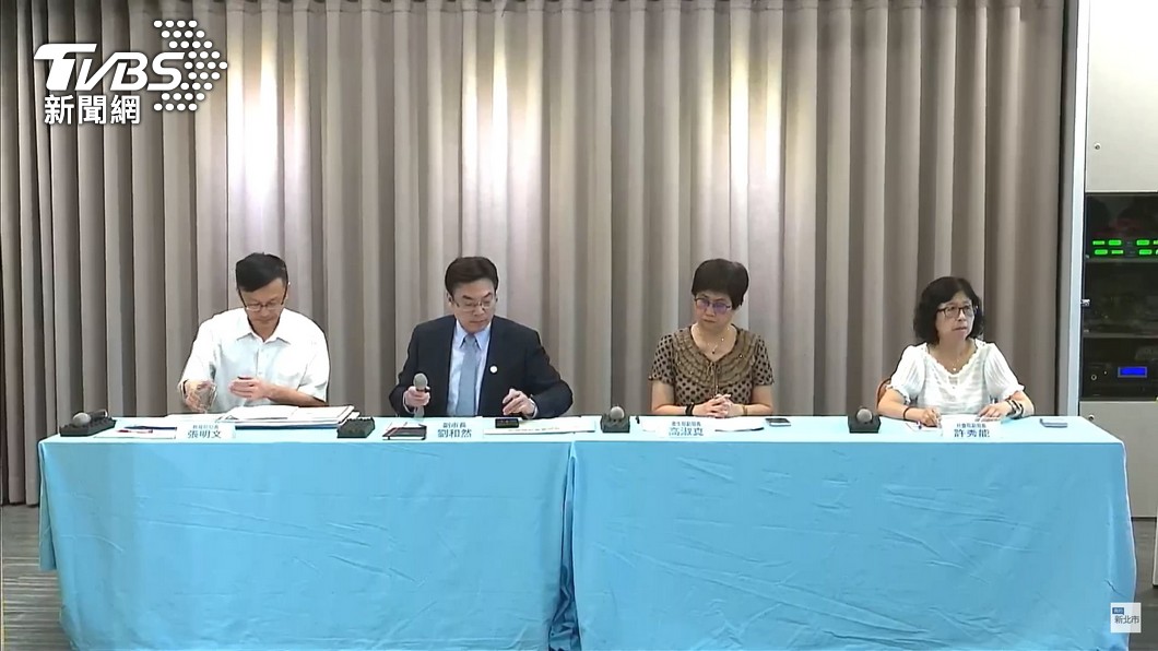 新北市府私立幼兒園司法案件進度說明記者會,副市長劉和然宣布即日起全國6歲幼兒均可至新北市採檢相關檢驗,全額費用由新北市政府提供。(圖/TVBS)