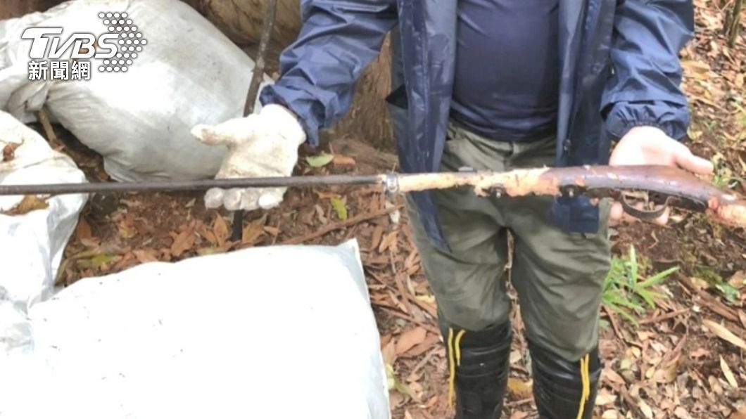 何男持土製獵槍殺害台灣黑熊等保育類動物。(圖/TVBS資料畫面)