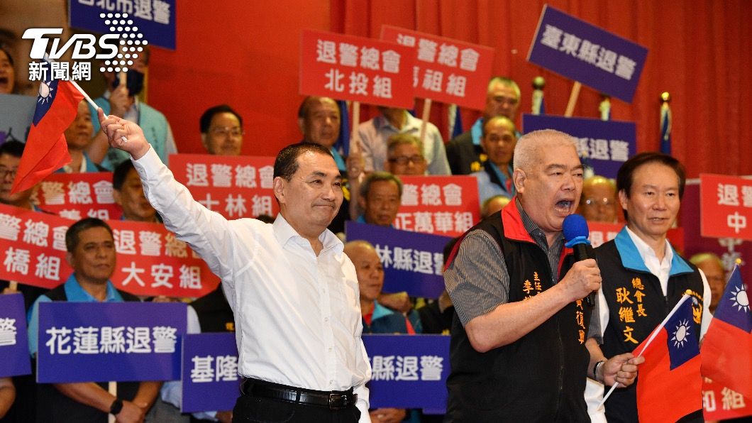 侯友宜出席退警總會成立35週年大會。（圖／黃韋銓攝）
