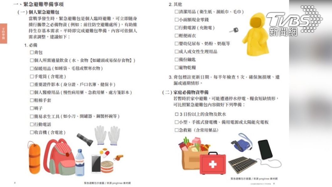 國防部今（13）日公布新版《全民國防應變手冊》。（圖／國防部提供）