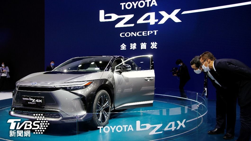 豐田新版純電動車bZ4X,在全球獲得好評。(圖/達志影像路透社)