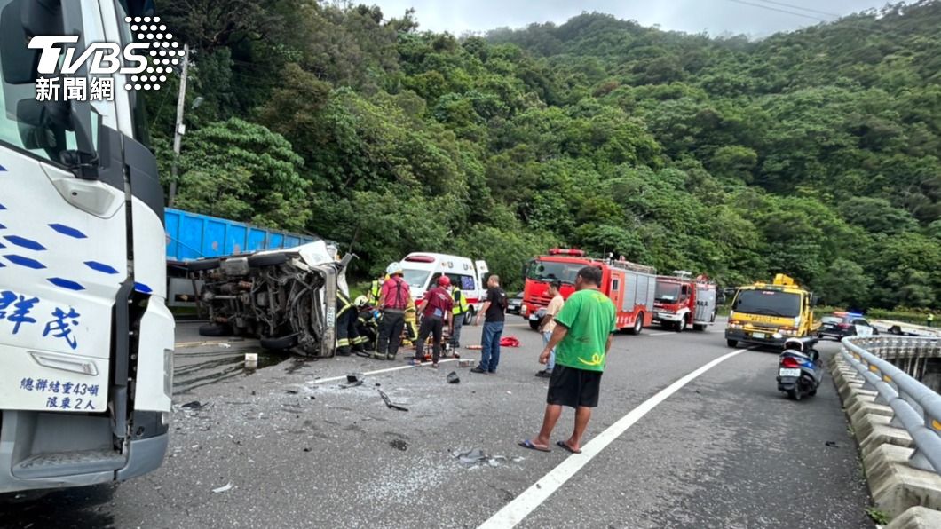 金崙大橋附近發生死亡車禍。（圖／民眾提供）