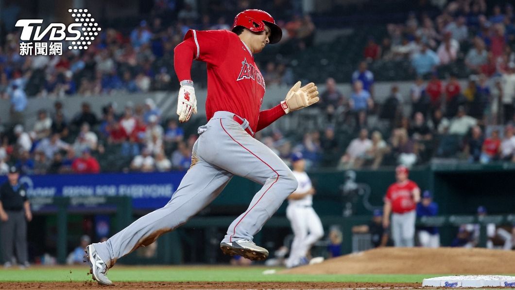 大谷翔平本場5打席全部上壘,包括2支安打、3次保送。(圖/達志影像路透社)