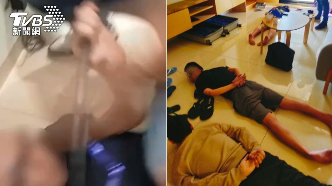 警方攻堅賭博水房,逮捕3名犯嫌。(圖/TVBS)
