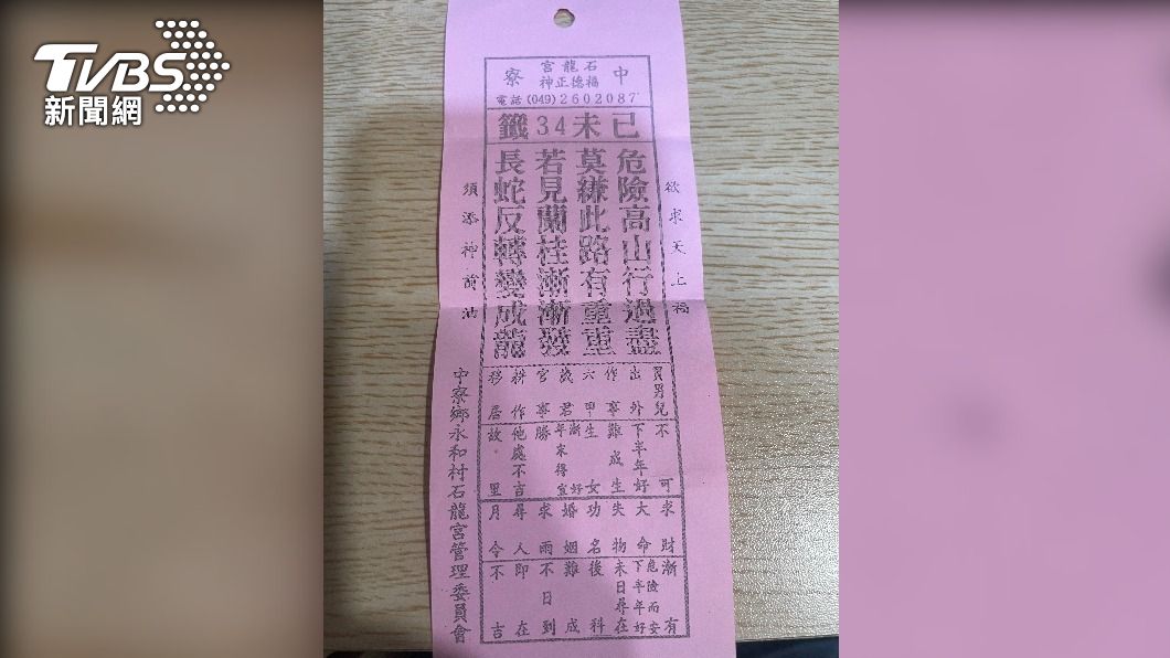 3人開設賭博水房前,還特別拜廟求籤,祈求「事業」順利。(圖/TVBS)