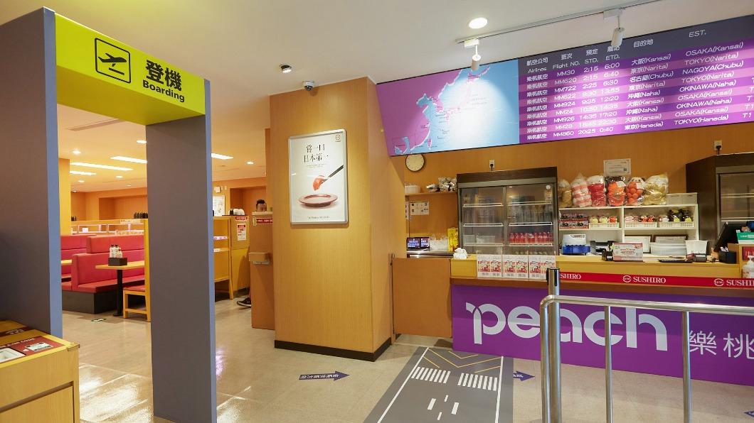 壽司郎和樂桃航空推出主題店。(圖/樂桃航空提供)