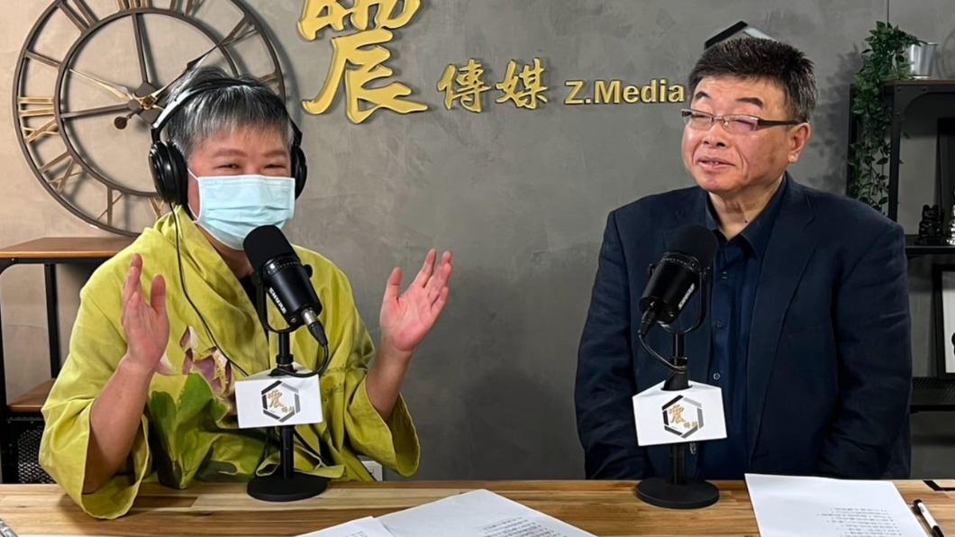黃光芹15日專訪邱毅。（圖／翻攝自黃光芹臉書）