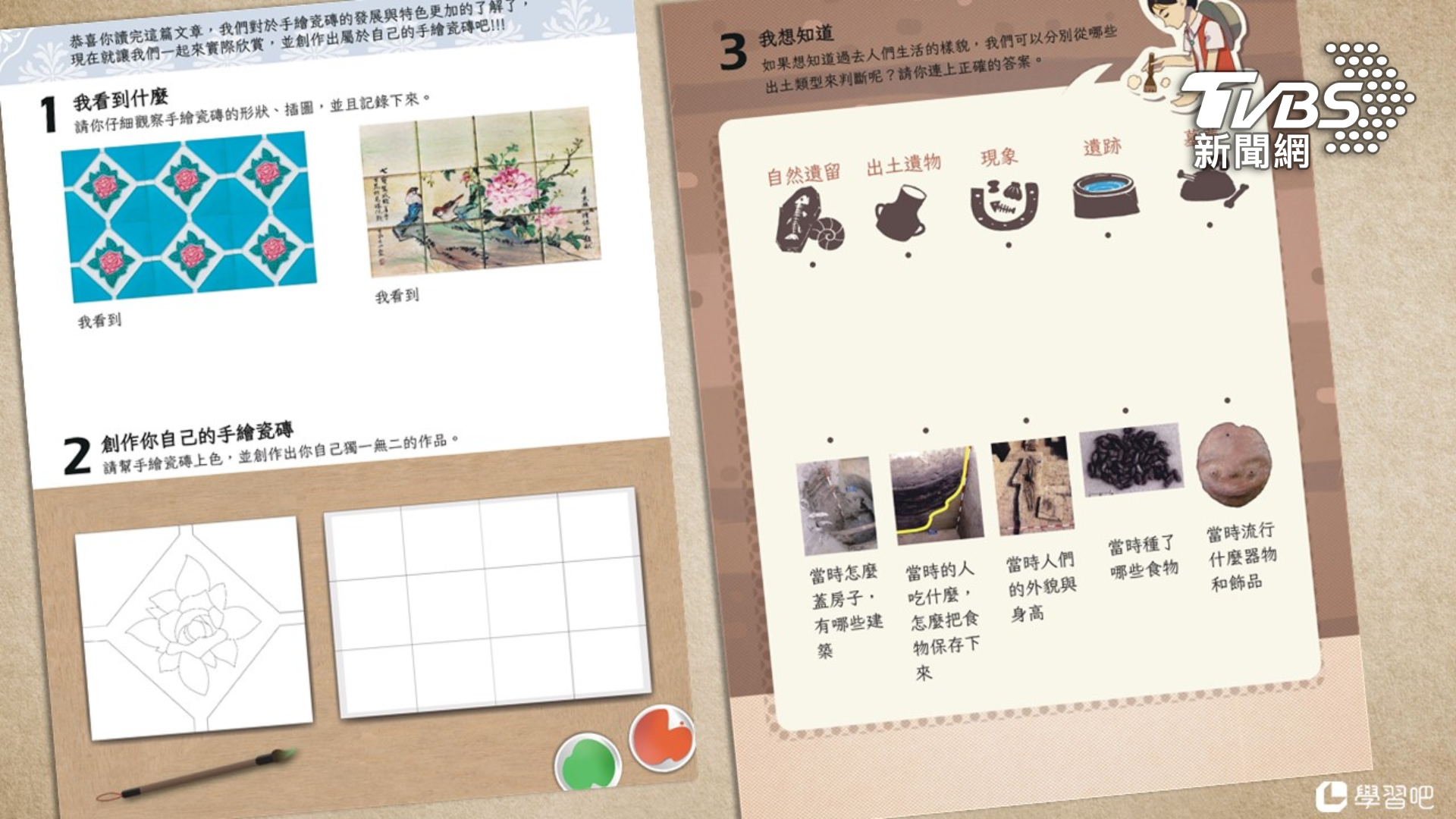 開放式學習單除了閱讀課程內容,也提供學生在文資現場參觀靈活應用 (圖/學習吧)