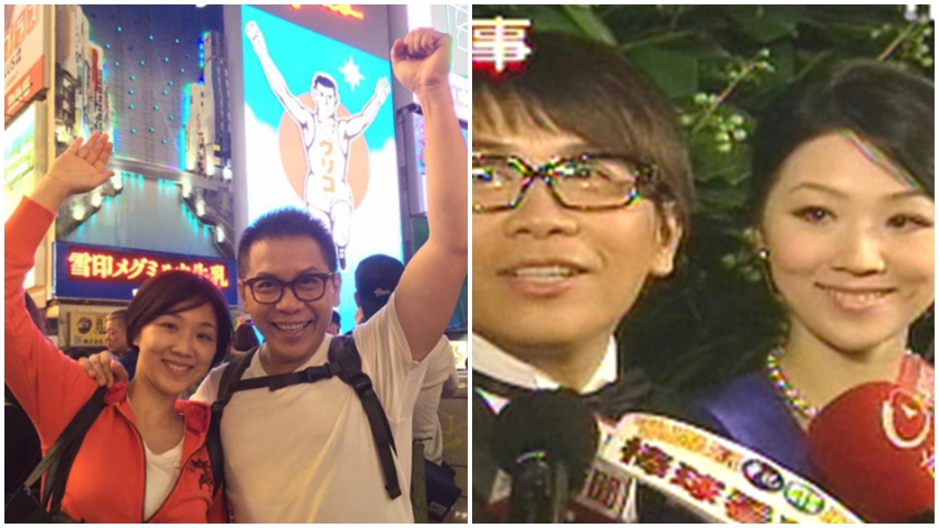 男星許傑輝與小18歲嫩妻陳宛君感情甜蜜。(圖/翻攝許傑輝臉書、TVBS)