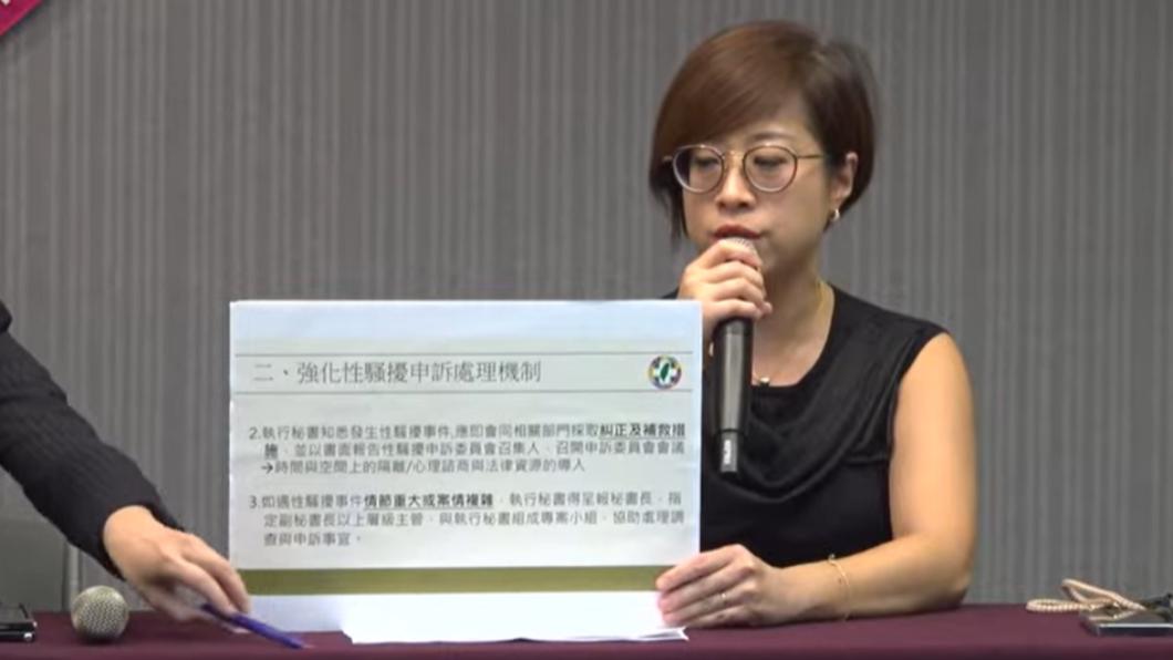 民進黨性平部主任李晏榕。(圖/TVBS)