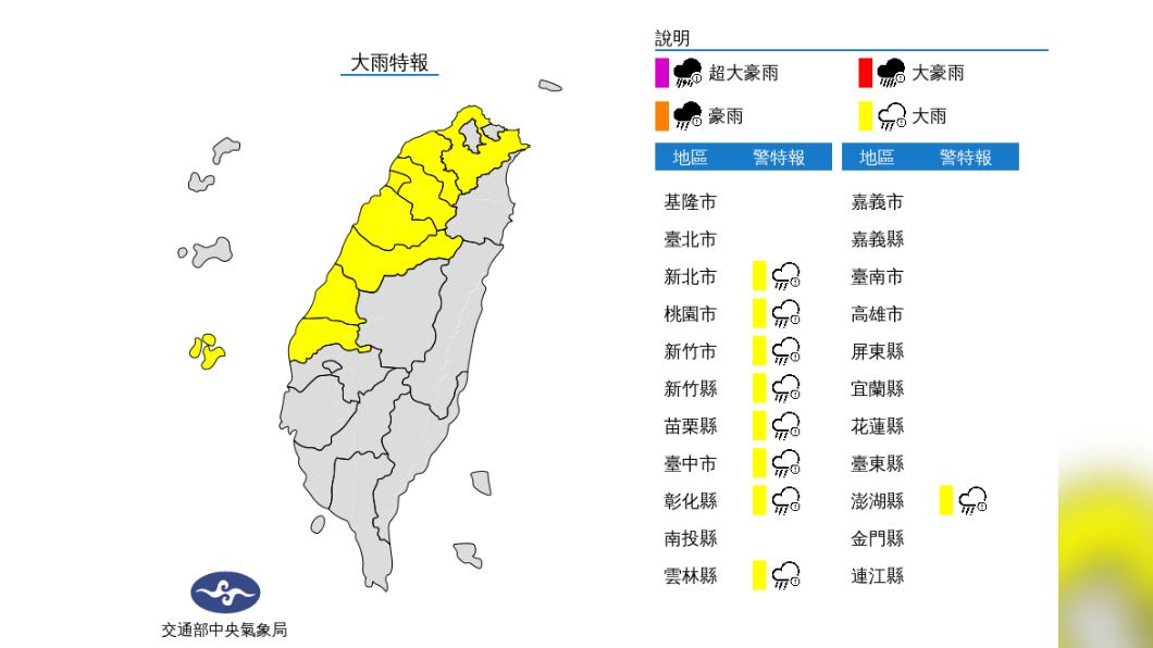 今中南部注意瞬間強降雨 北東部多雲防熱中暑