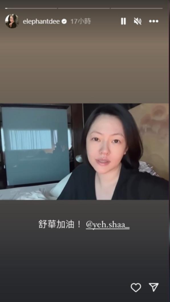 小S替舒華發聲。(圖/翻攝自@elephantdee IG)