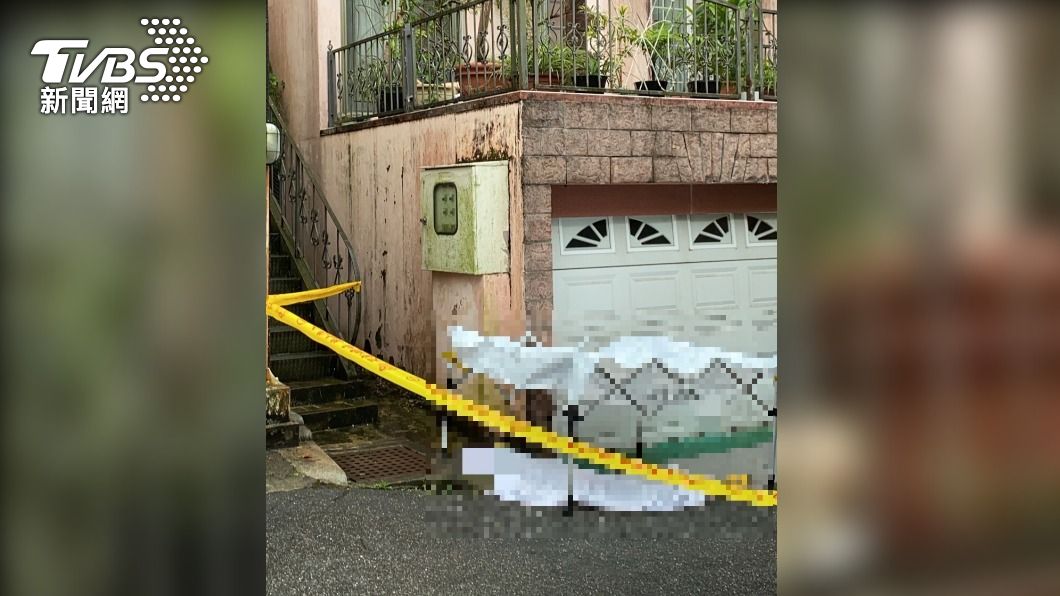 新北市汐止稍早傳出夫妻墜樓雙亡的悲劇。(圖/TVBS)