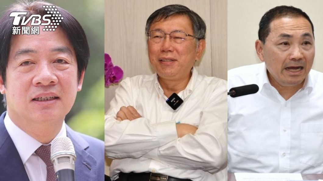 《TVBS民調中心》最新調查結果顯示,民眾黨參選人柯文哲支持度為33%,由老三升至龍頭。(圖/TVBS)