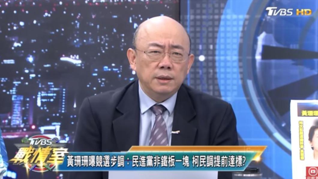 郭正亮點出柯文哲的新策略,認為他有「越來越綠」的趨勢。(圖/TVBS)