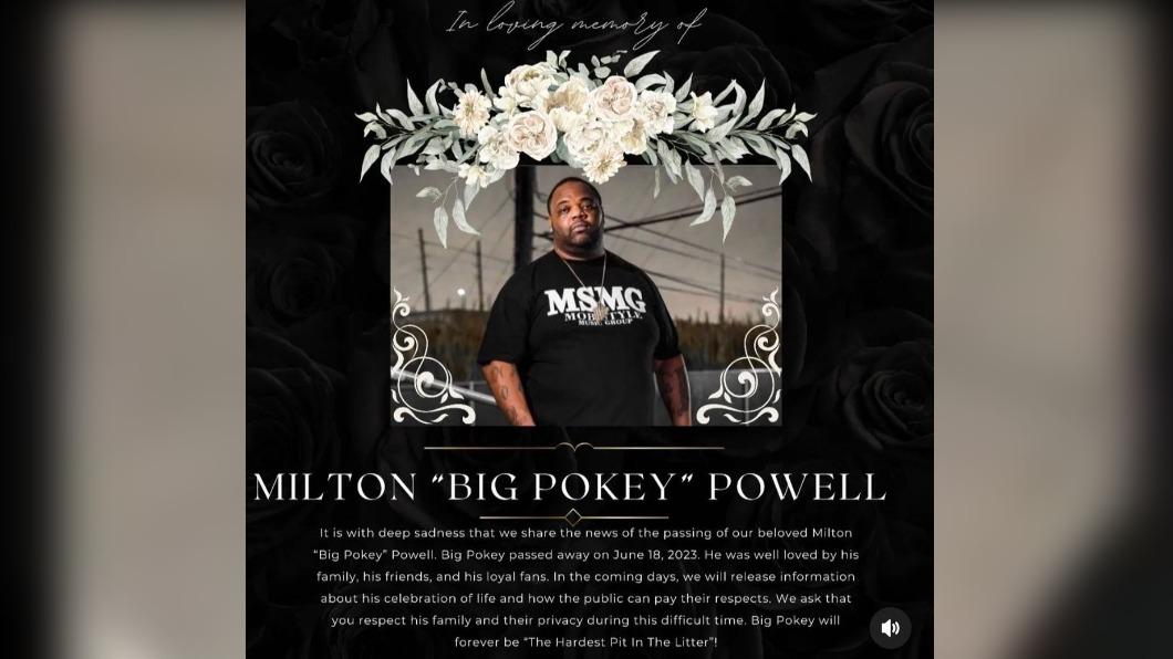 Big Pokey上週17日表演時突然昏倒,送醫後不治身亡。(圖/翻攝自sucbigpokey IG)