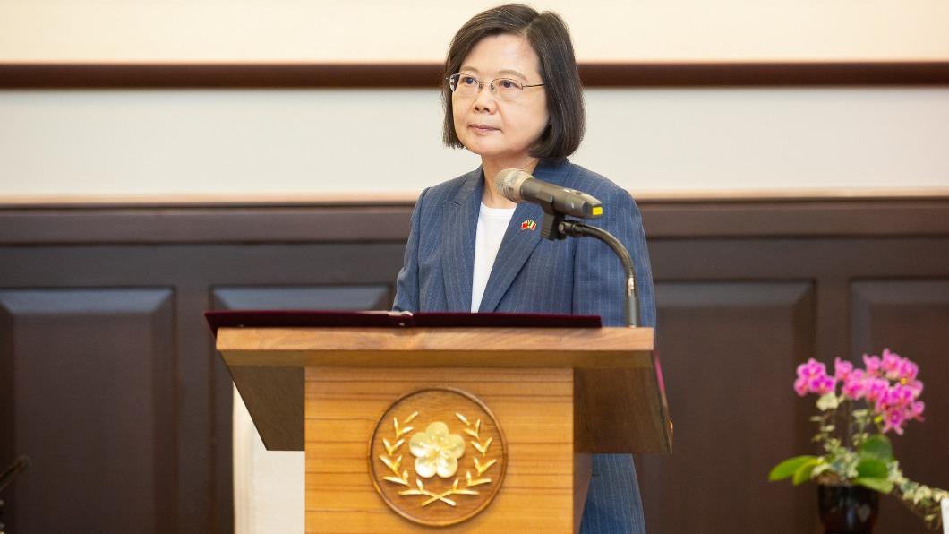 蔡英文接見義大利參議院訪團一行。(圖/總統府提供)
