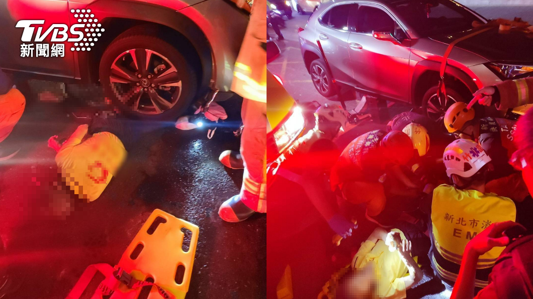 腳踏車被後方休旅車追撞!騎士遭輾卡車底 雙腿變形
