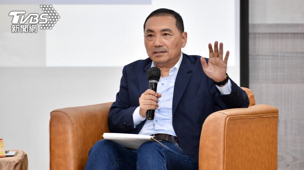 國民黨2024總統參選人、新北市長侯友宜昨(19)日晚間受邀到台大演講。(圖/胡瑞麒攝)