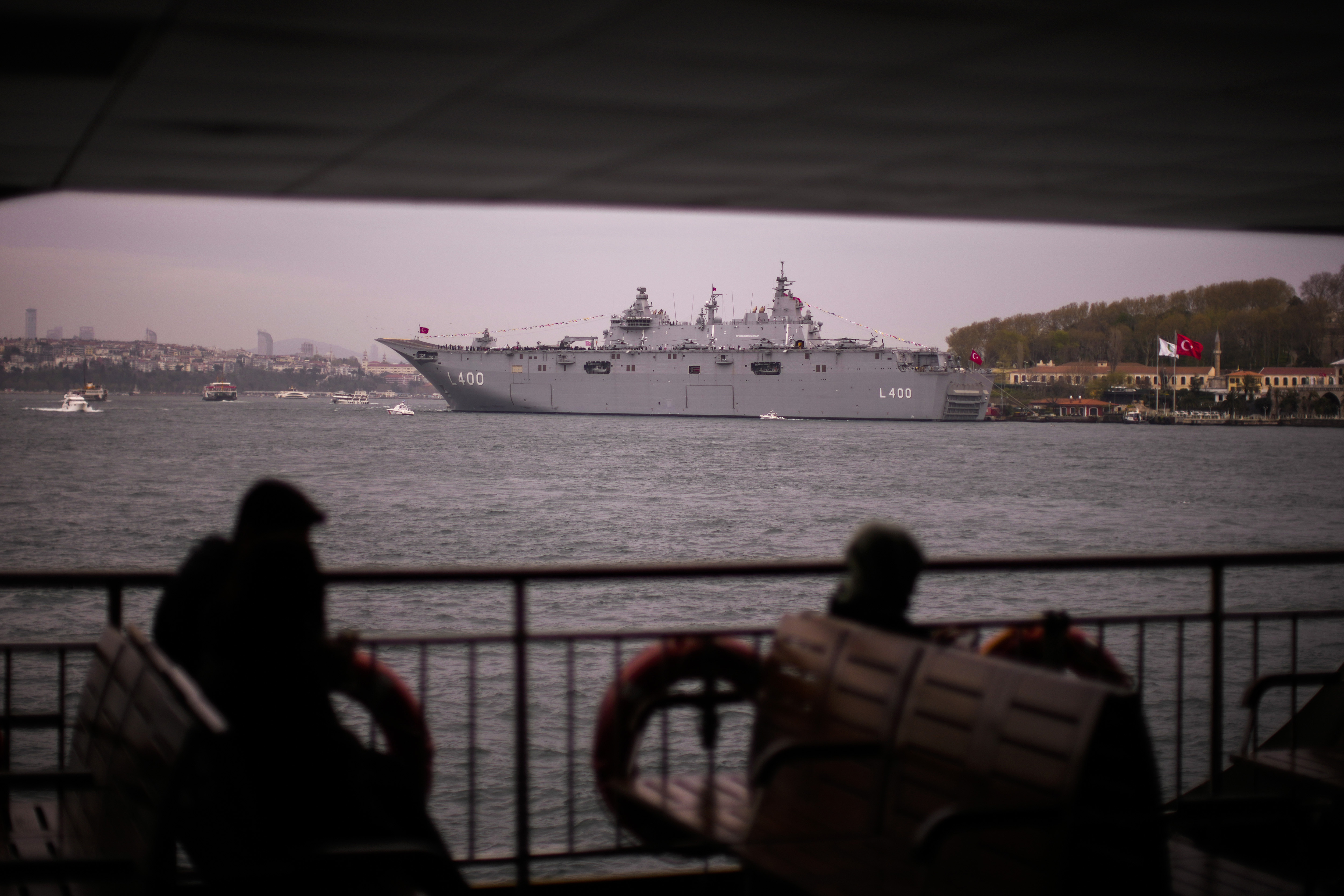 安納杜魯號兩棲攻擊艦成軍之後,大幅提升土耳其海軍的實力,以及對歐洲的軍事影響力。(畫面來源:AP)