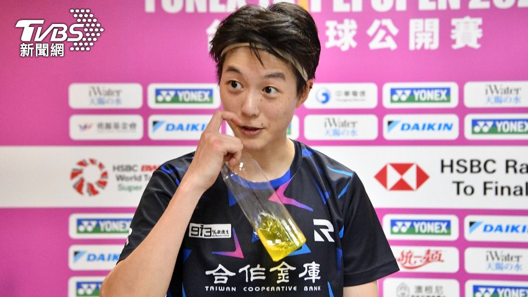 白馭珀台北公開賽29分鐘輕取洪毅婷晉級。(圖/胡瑞麒攝)