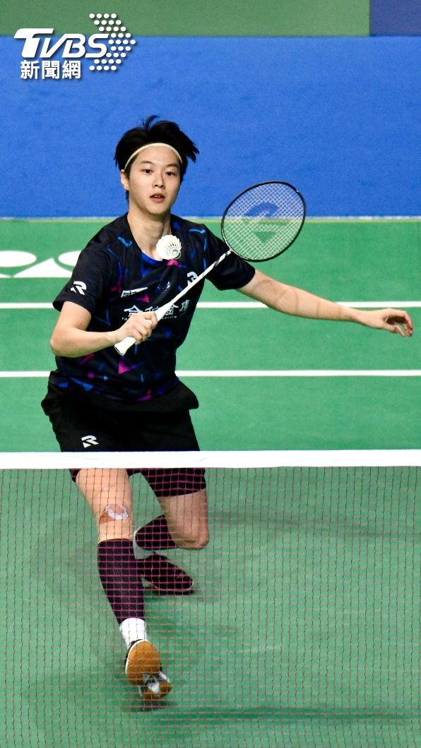 白馭珀台北公開賽29分鐘輕取洪毅婷晉級。(圖/胡瑞麒攝)
