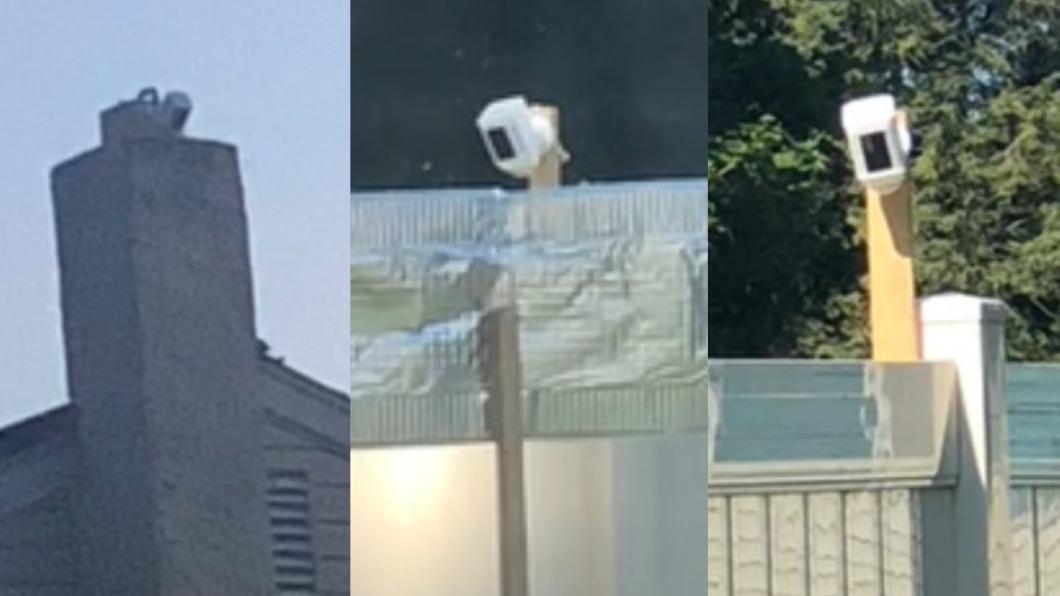鄰居架設6支監視器對準女屋主家。(圖/翻攝自 Tiktok)
