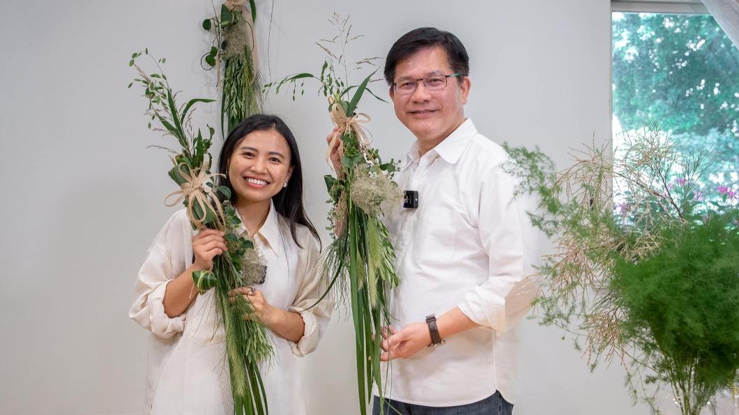 端午節玩膩立蛋? 林佳龍請益花藝師學這個
