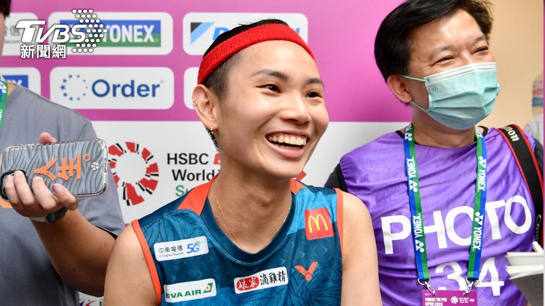 戴資穎僅花29分鐘，直落二大勝印度小將。（圖／胡瑞麒攝）