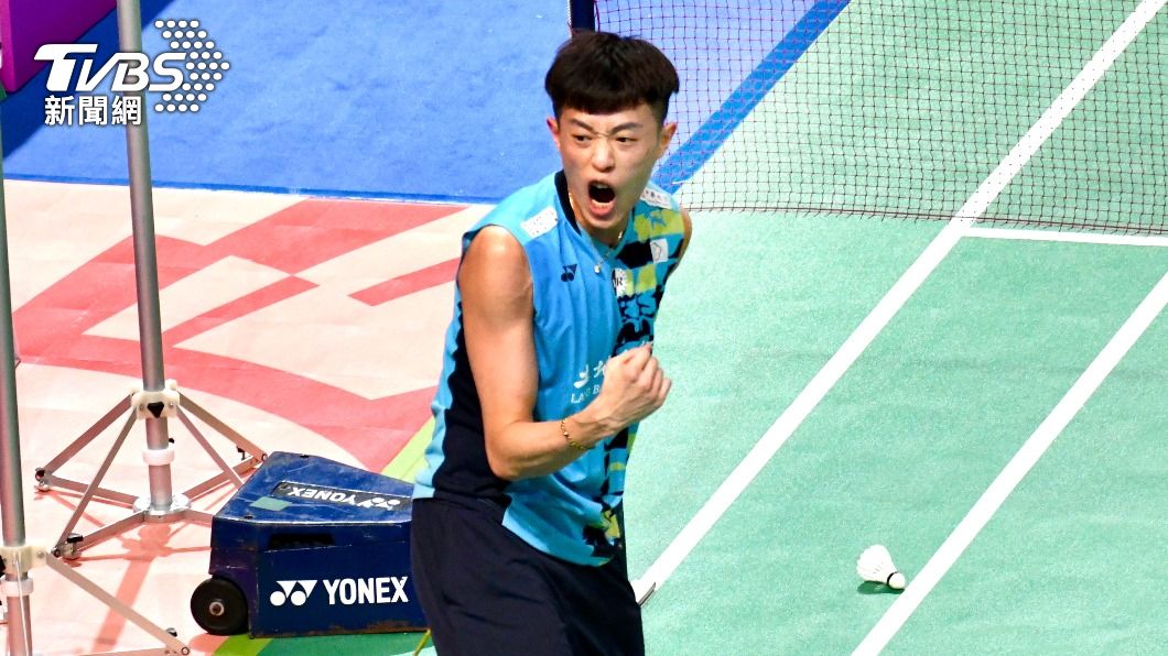 林俊易激戰3局戰勝周天成，粉碎對手三連霸夢。（圖／胡瑞麒攝）
