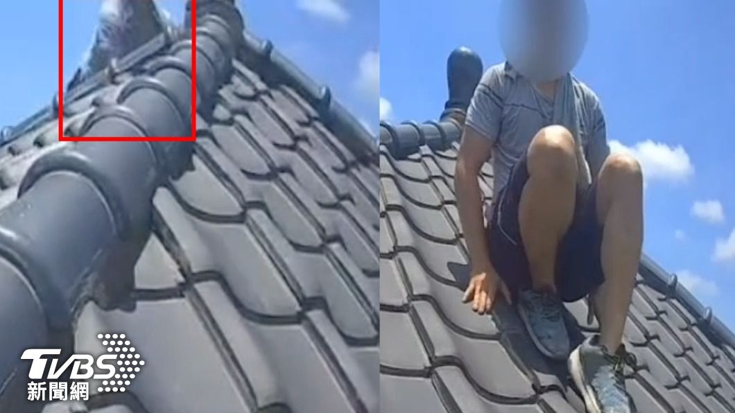 不要命?通緝男藏「高樓屋頂縫隙」躲警 落網喊:我也不想