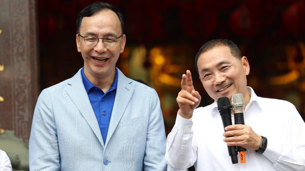 國民黨主席朱立倫、總統參選人侯友宜。(圖/國民黨提供)